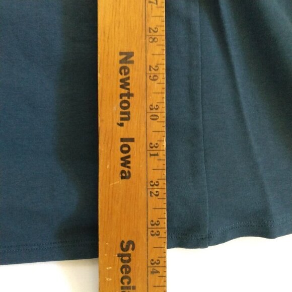 J Jill Pure Jill A Line Tunic Dress Size S New Green Pima Cotton Modal Pockets - Picture 9 of 10